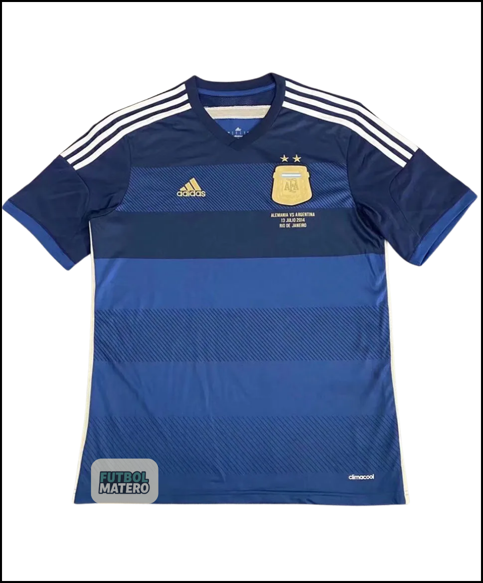 Camiseta retro de visitante de Argentina 2014